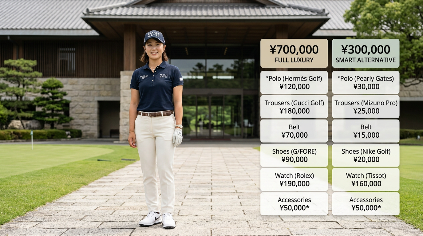 ゴルフウェア70万円コーデの中身と賢い選び方