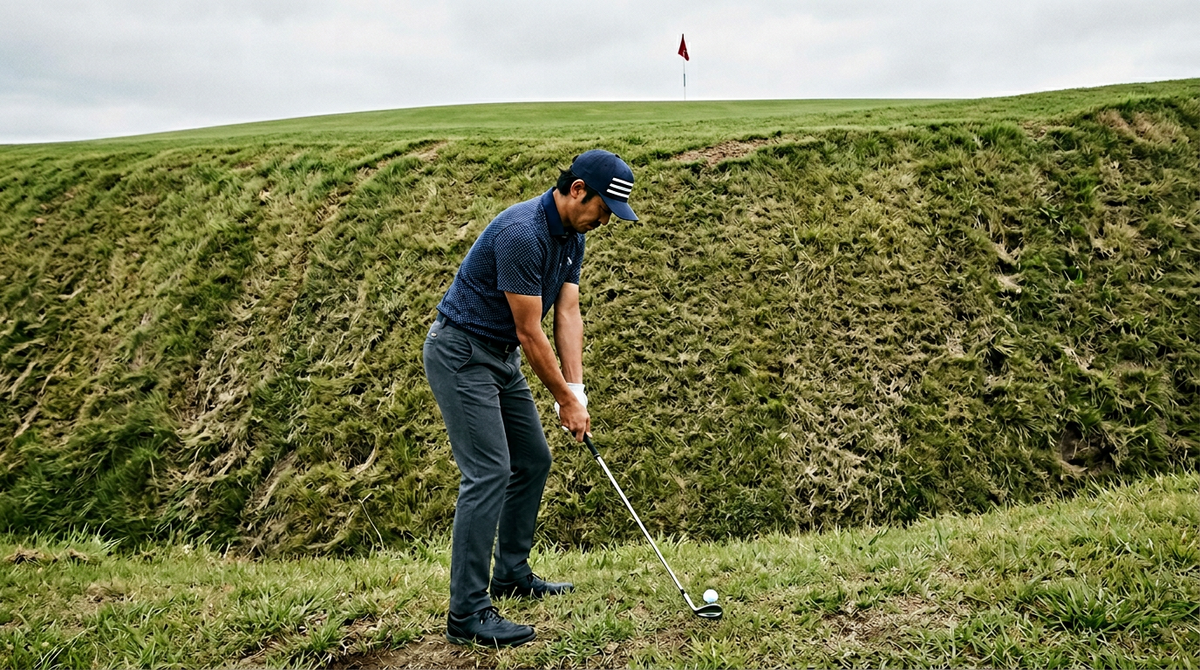 砲台グリーンは上げずに寄せる打ち方が正解