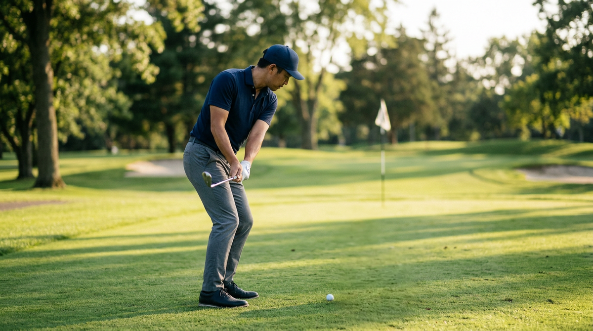 アプローチの手打ちを直す体の使い方