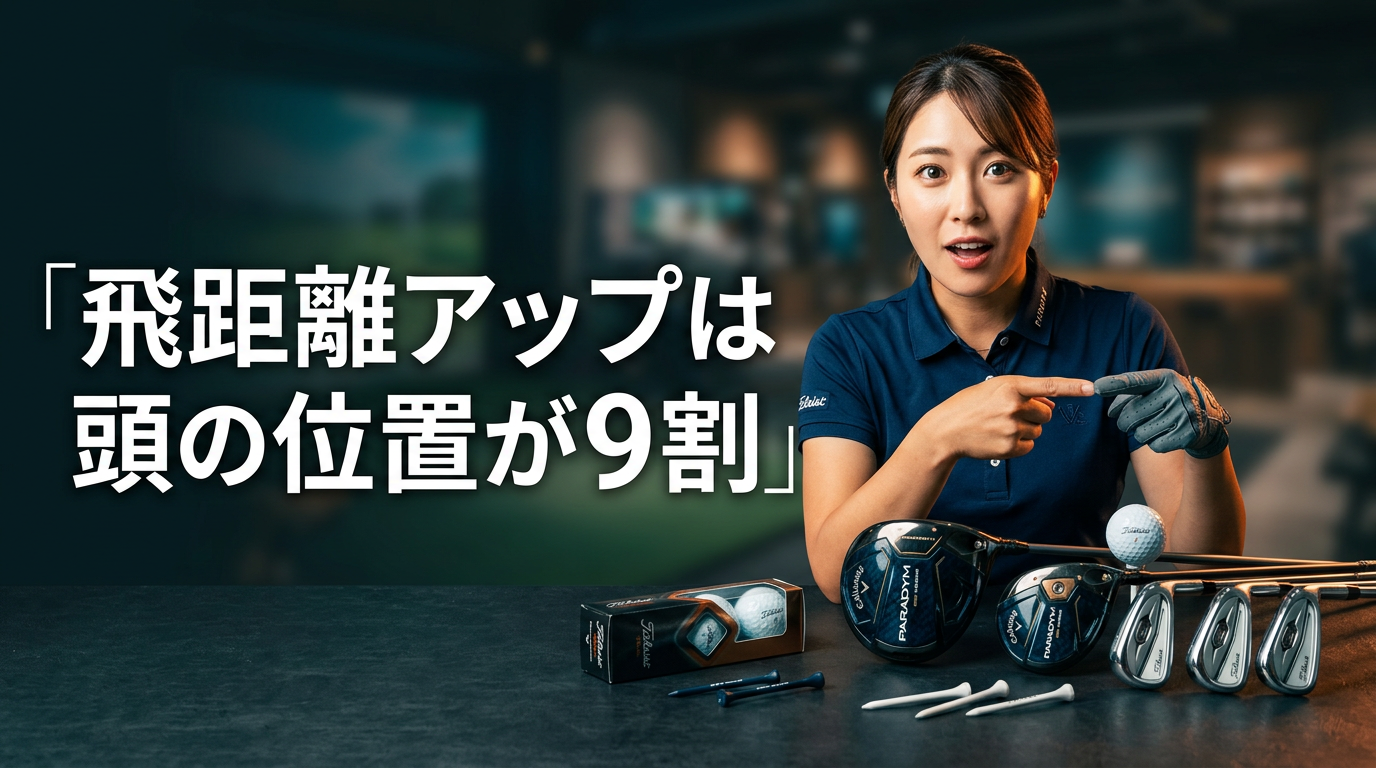 ドライバー飛距離アップは頭の位置が9割