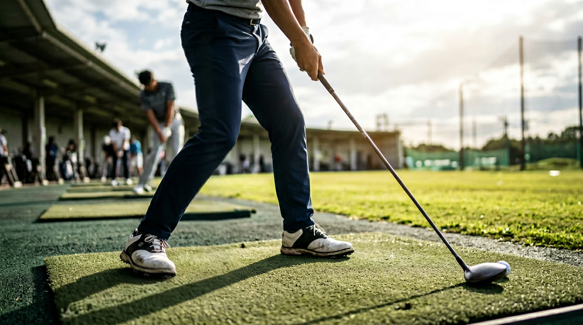 フェアウェイウッドのトップは右脚で直せる