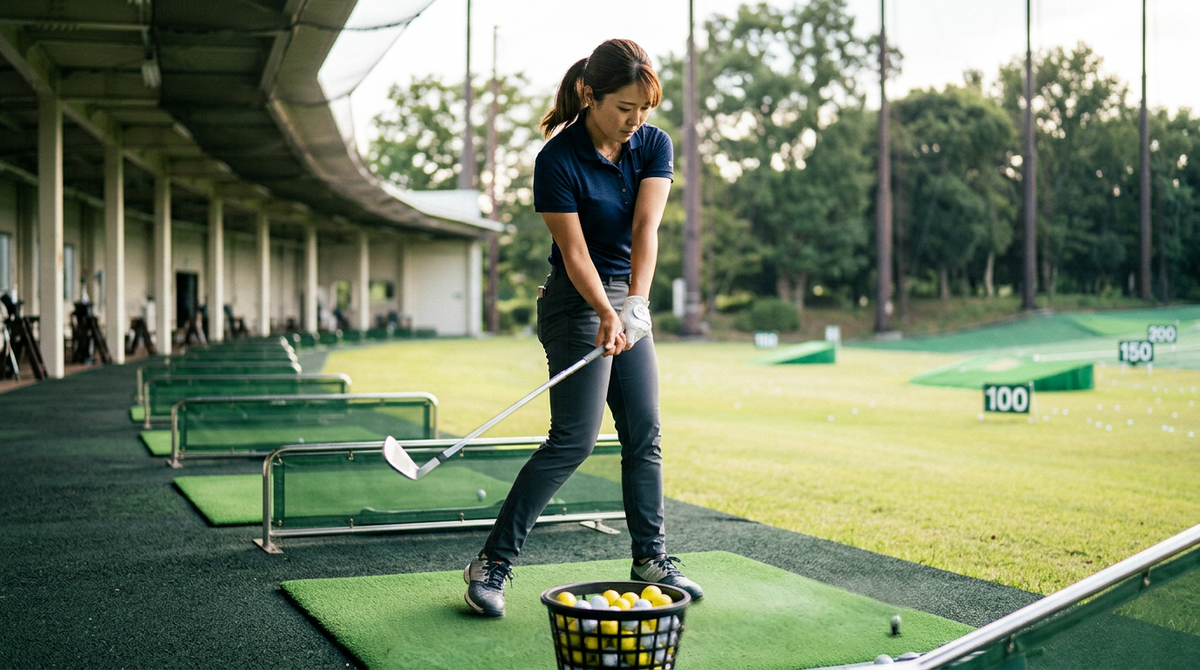手首だけで振れば軸ブレは消える