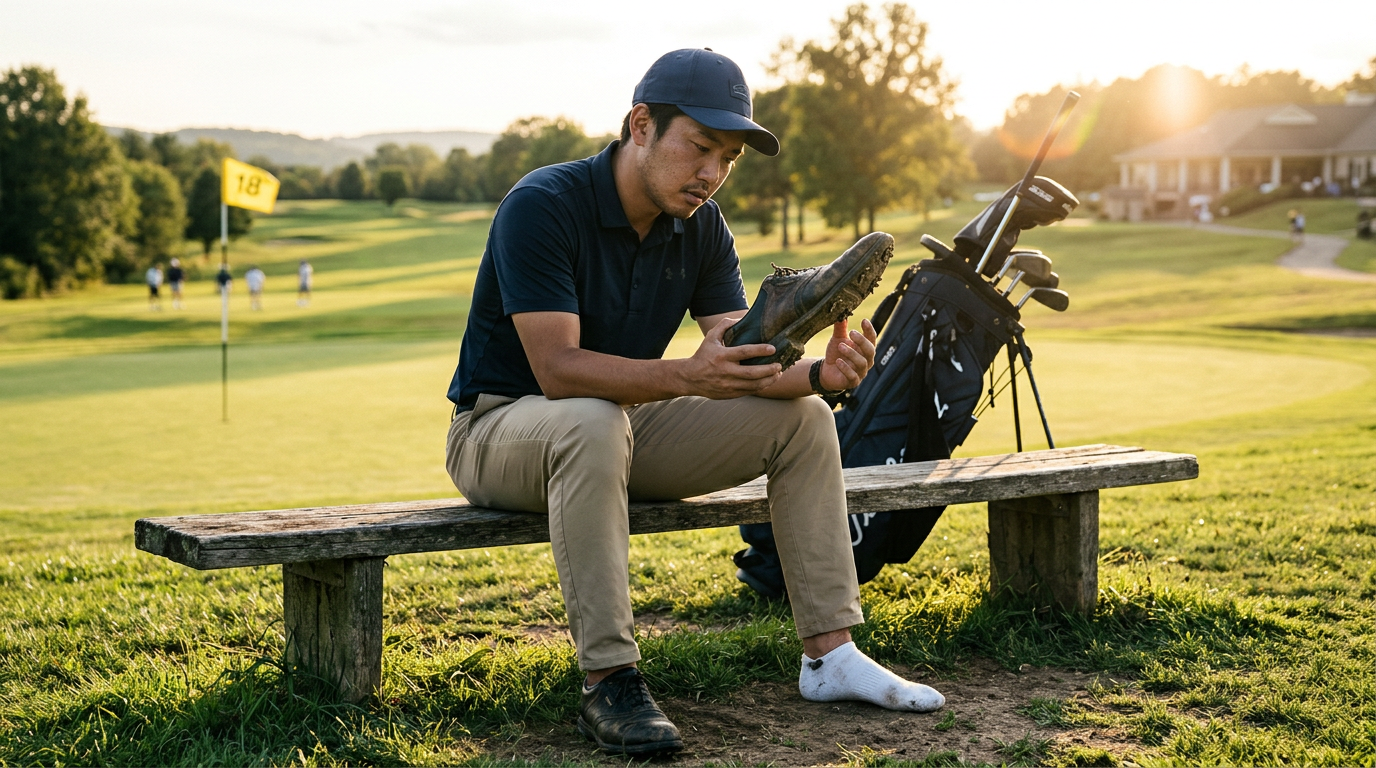 18ホール後に足が痛いゴルファーのシューズ選び直し