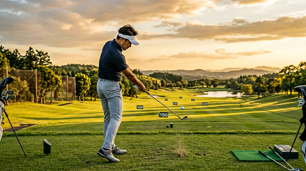 アイアンのダフリ・トップを断つ弧の高さドリル