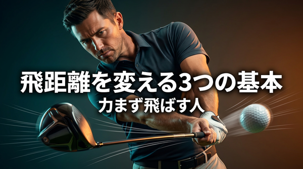力まず飛ばす人は何が違う？飛距離を変える3つの基本