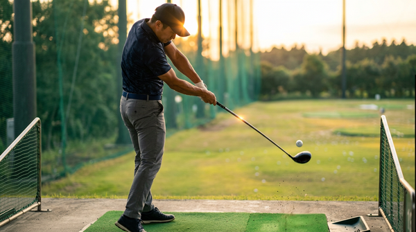 7番ウッドのダウンブローで芯ヒット率を上げる