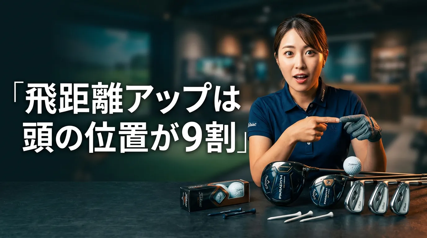 ドライバー飛距離アップは頭の位置が9割